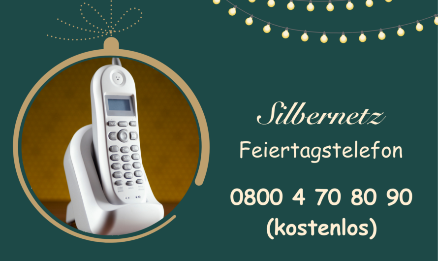 Gegen die Einsamkeit – Silbernetz startet das Feiertagstelefon